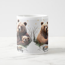 Premium Bear Strong Family Jumbo Mug - Two Cubs