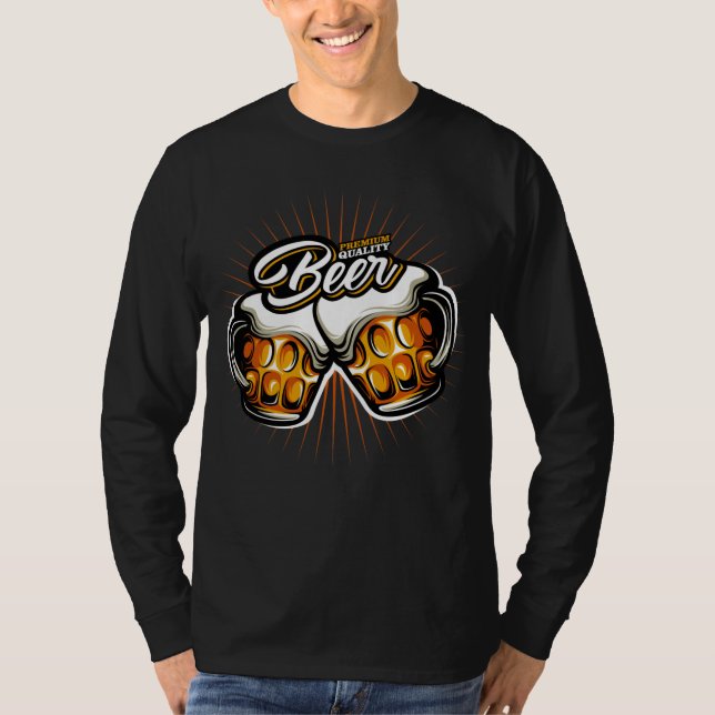Premium Beer long sleeve  T-Shirt (Front)