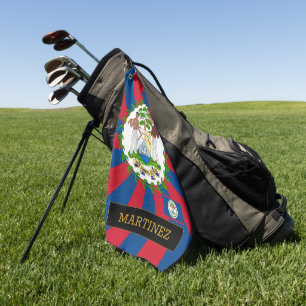 Premium Belise Golf & Belizean Flag / Patriots Towel