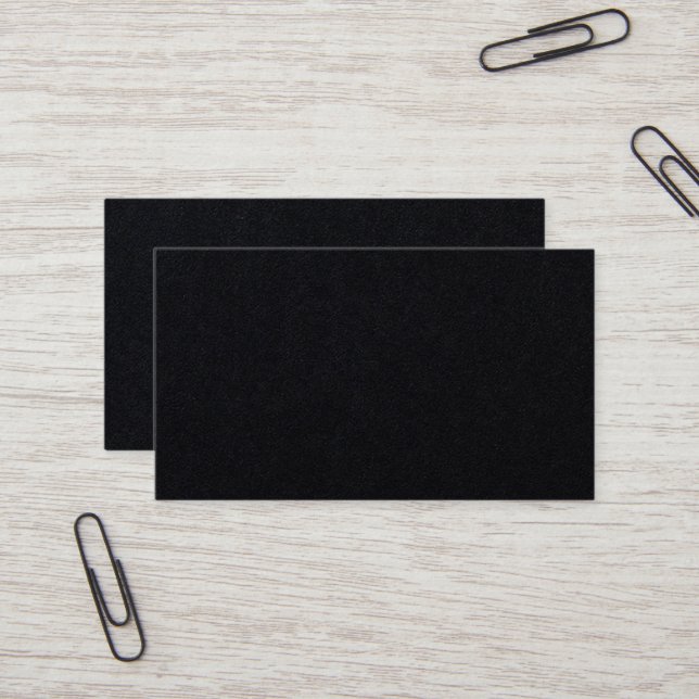 Premium Black Business Card (Front/Back In Situ)