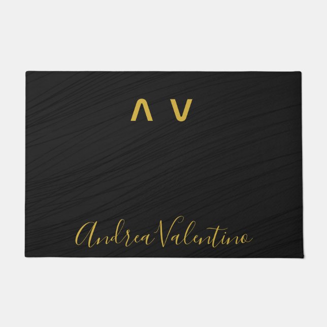 Premium Black Doormats (Front)