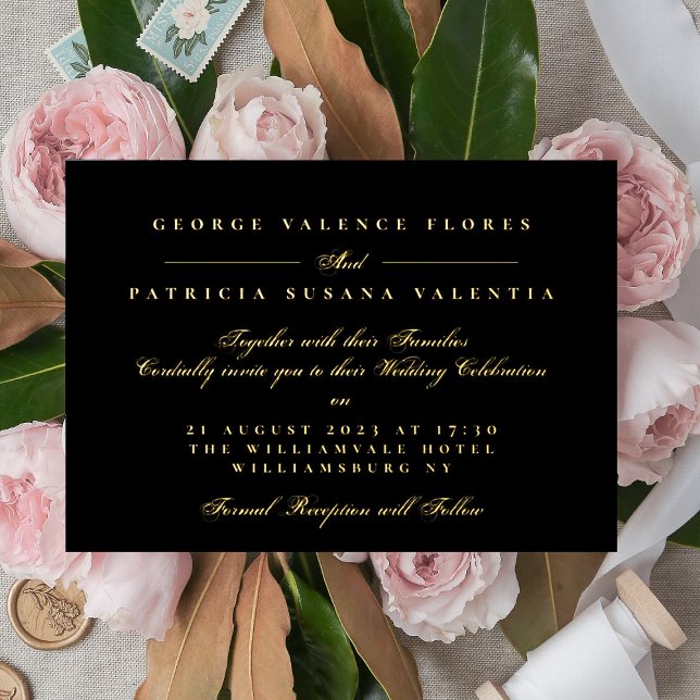 Premium Black Gold Calligraphy Elegant Wedding (Creator Uploaded)