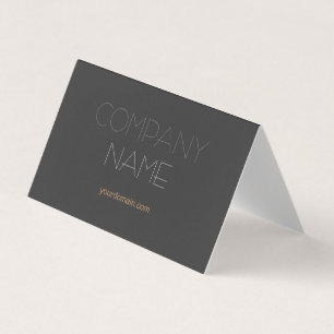 Premium Black Trendy Stylish Company Name Business Card