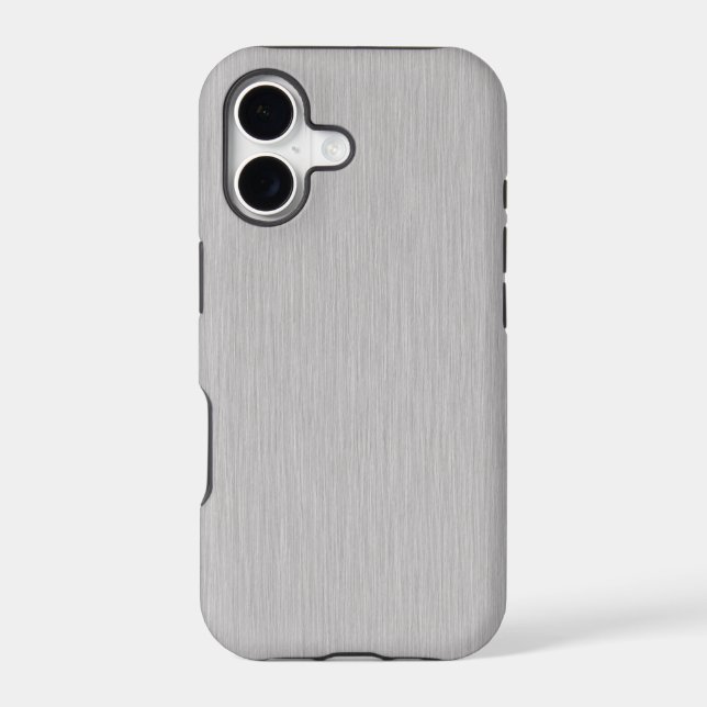  Premium Brushed Silver Metal Texture (Back)