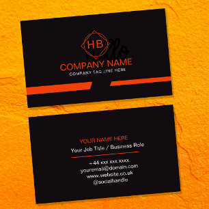 Premium Business Logo Business Cards   Luxury Cust