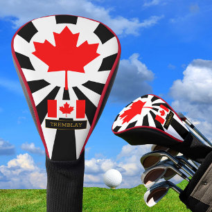 Premium Canada Golf & Canadian Flag / Patriots Golf Head Cover