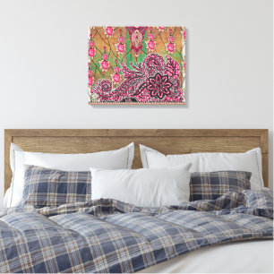 Premium Canvas Wrapped Modern Vibrant Art Print