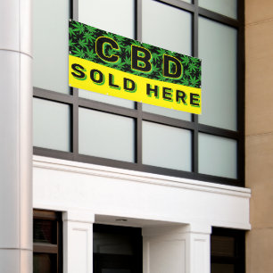 Premium CBD Oil Sold Here Advert  Banner