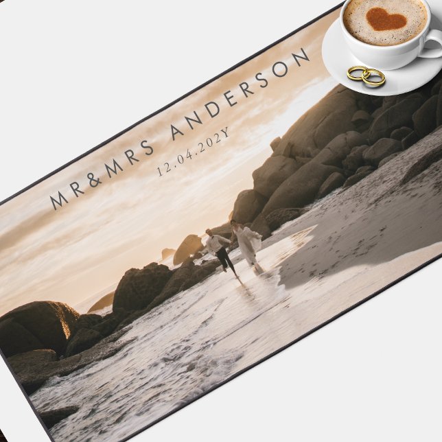 Premium Custom Photo Wedding Gift Desk Mat (Creator Uploaded)