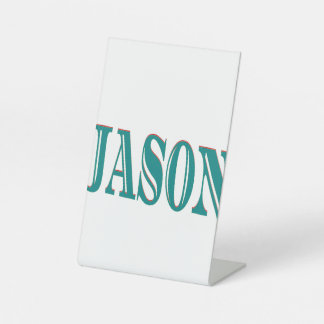premium custom typography name art and retro text pedestal sign