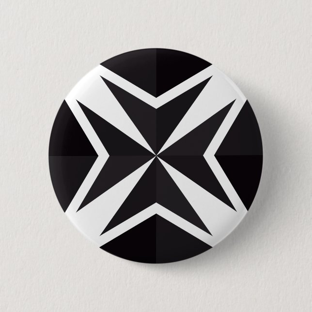 Premium Dim Grey Black 6 Cm Round Badge (Front)
