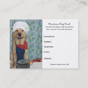 Premium Dog Food Business Card