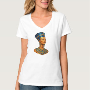 Premium Egyptian Pharaoh Queen Nefertiti portrait T-Shirt