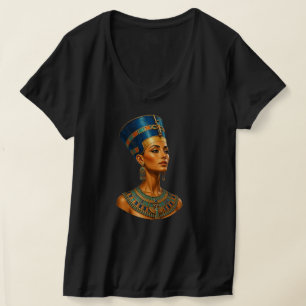 Premium Egyptian Pharaoh Queen Nefertiti portrait T-Shirt