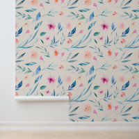 Premium Elegant | Watercolor Flowers on Cream