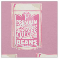 Premium espresso coffee beans pink food pop art