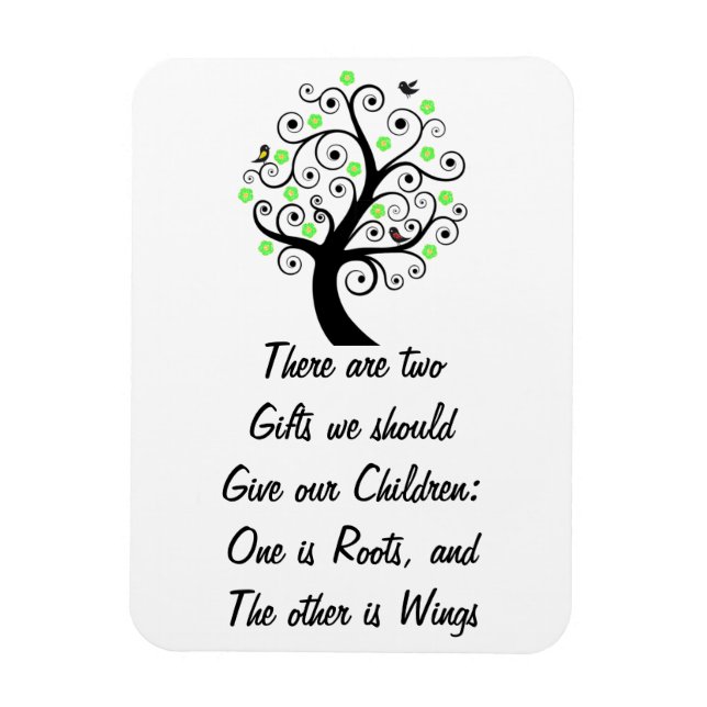 Premium Flexi Magnet with educational quote (Vertical)