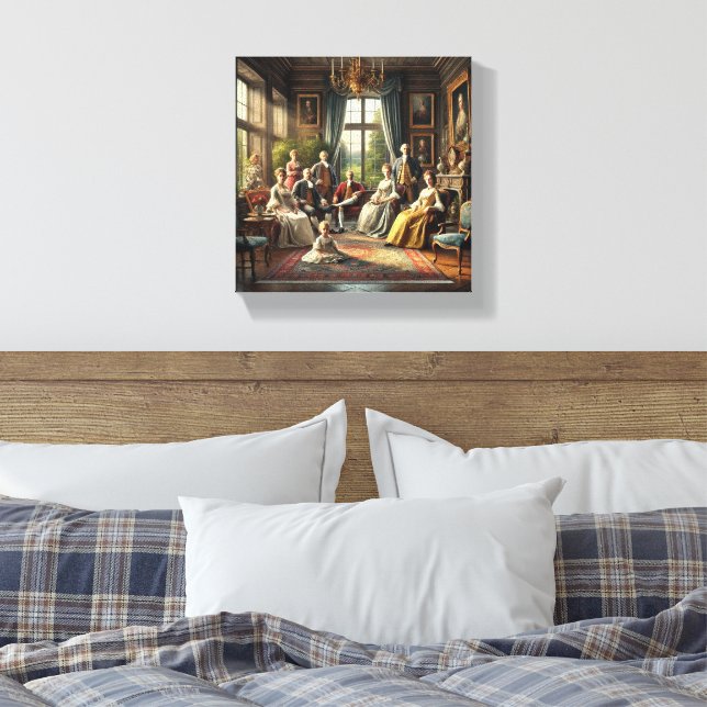 Premium Giclee Stretched Canvas Design. Print (Insitu(Bedroom))