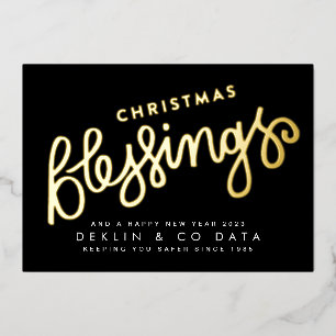 Premium Gold Pressed Christmas Blessing Business