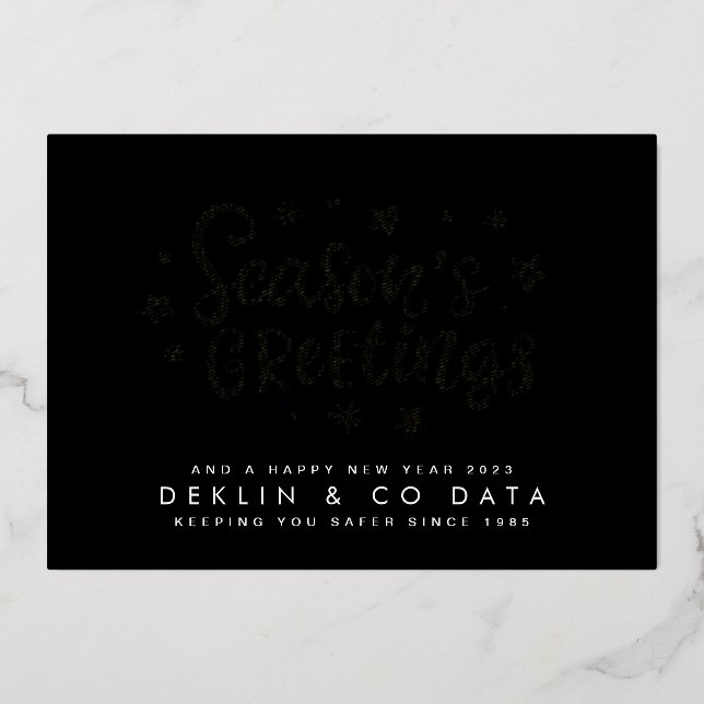 Premium Gold Pressed Seasons Greetings Corporate (Front)