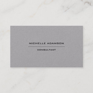 Premium Grey Unique Special Minimalist Modern Business Card