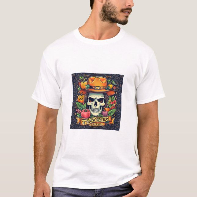 Premium Halloween Design T-shirt (Front)