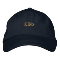 Premium KING Adjustable Navy-Hat Smooth Men Visor 