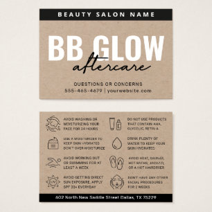 Premium Kraft BB Glow Facial After Care Card