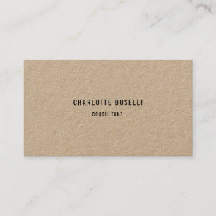 Premium Kraft Elegant Classic Professional Simple Business Card