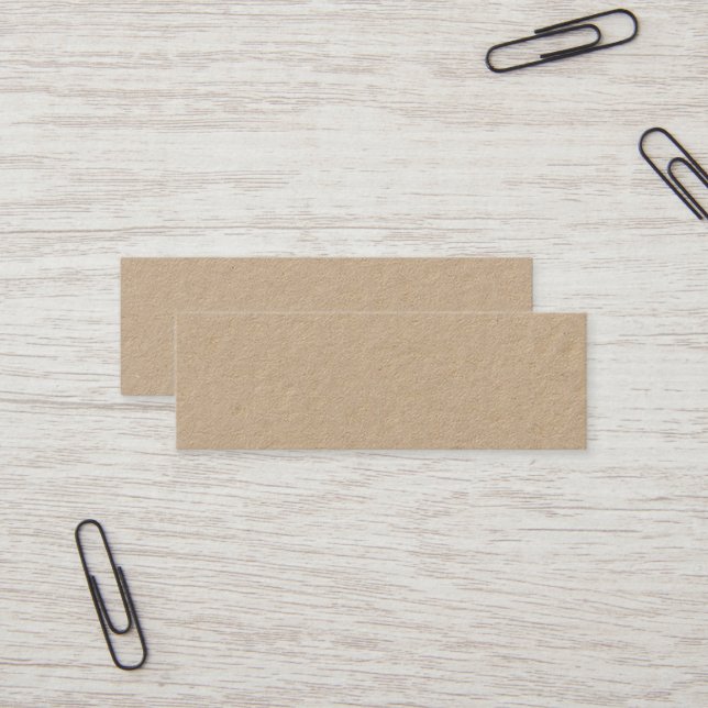 Premium Kraft Mini Business Card (Front/Back In Situ)