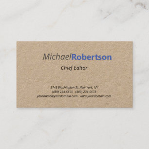Premium Kraft Minimalist Elegant Professional Business Card