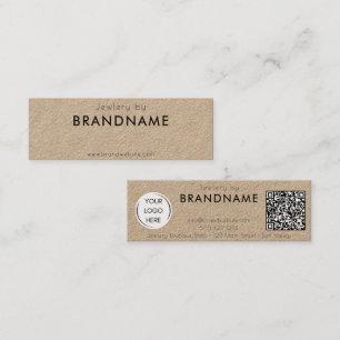 Premium Kraft natural paper, QR-code Business Card