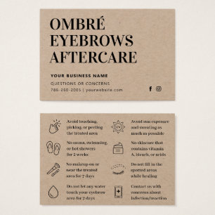 Premium Kraft Ombre Powder Brows Aftercare Advice