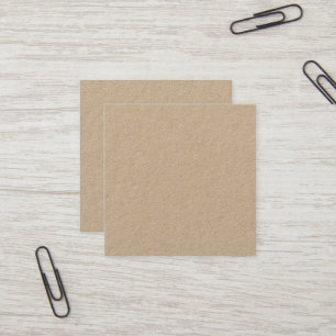 Premium Kraft Square Business Card