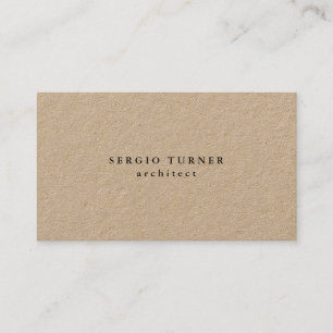 Premium Kraft Trendy Minimalist Professional Business Card