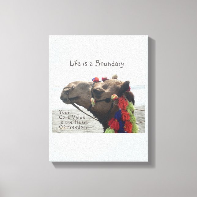 Premium Life is a Boundary Wrapped Canvas (Gloss) (Front)