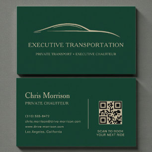 Premium Limo Service Modern Business Card