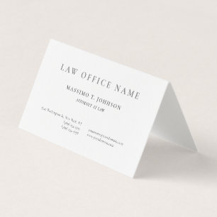 Premium Linen Attorney at Law Lawyer Business Card