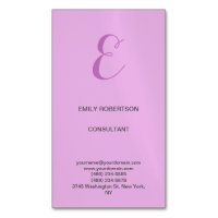Premium Linen Monogram Initial Orchid & Lilac