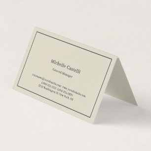 Premium Linen Professional Unique Classical Simple Business Card