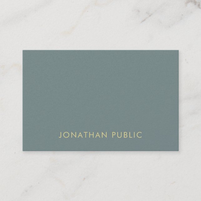 Premium Modern Elegant Colours Simple Template Business Card (Front)