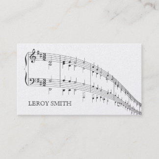 Premium Musician Artist Music Teacher Songwriter Business Card
