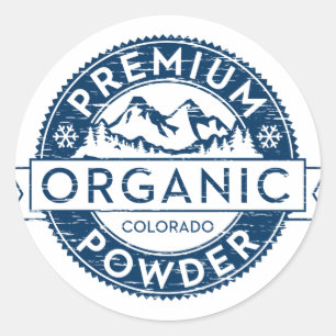 Premium Organic Colorado Powder Sticker