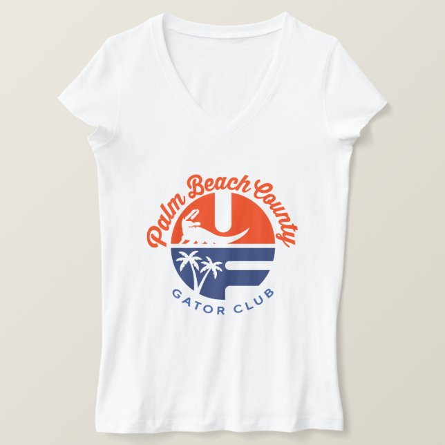 Premium PBC Gator Club® women's V-neck t-shirt (Design Front)