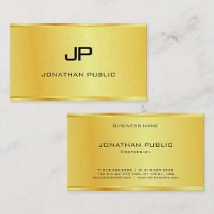 Premium Pearl Boss Gold Look Modern Luxurious Business Card