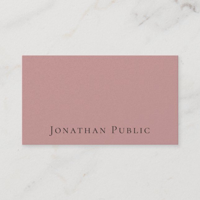 Premium Pearl Finish Professional Modern Elegant Business Card (Front)