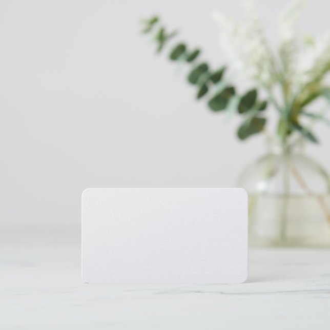Premium Pearl Rounded Flat Place Card (Standing Front)