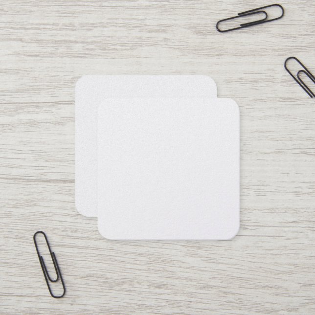 Premium Pearl Square Business Card (Front/Back In Situ)