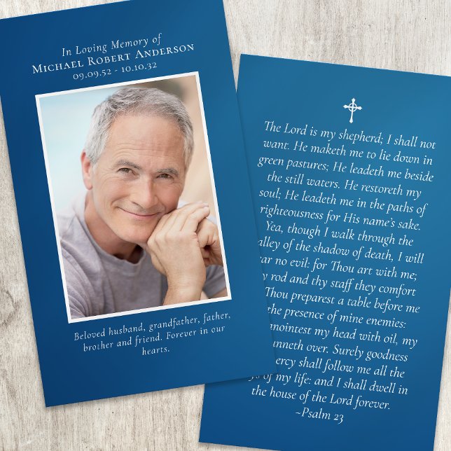 Premium Photo Memorial Prayer Card (Creator Uploaded)