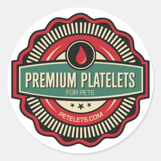 Premium Platelets Stickers — Set of 6 (Front)